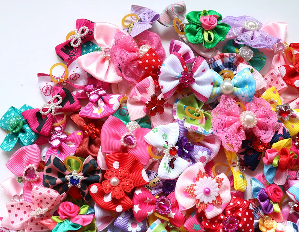 100 Count Handmade Bows for your pup.