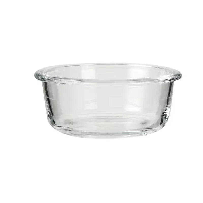 Glass Food / Water Bowl with Iron Frame/Gold Raised Stand