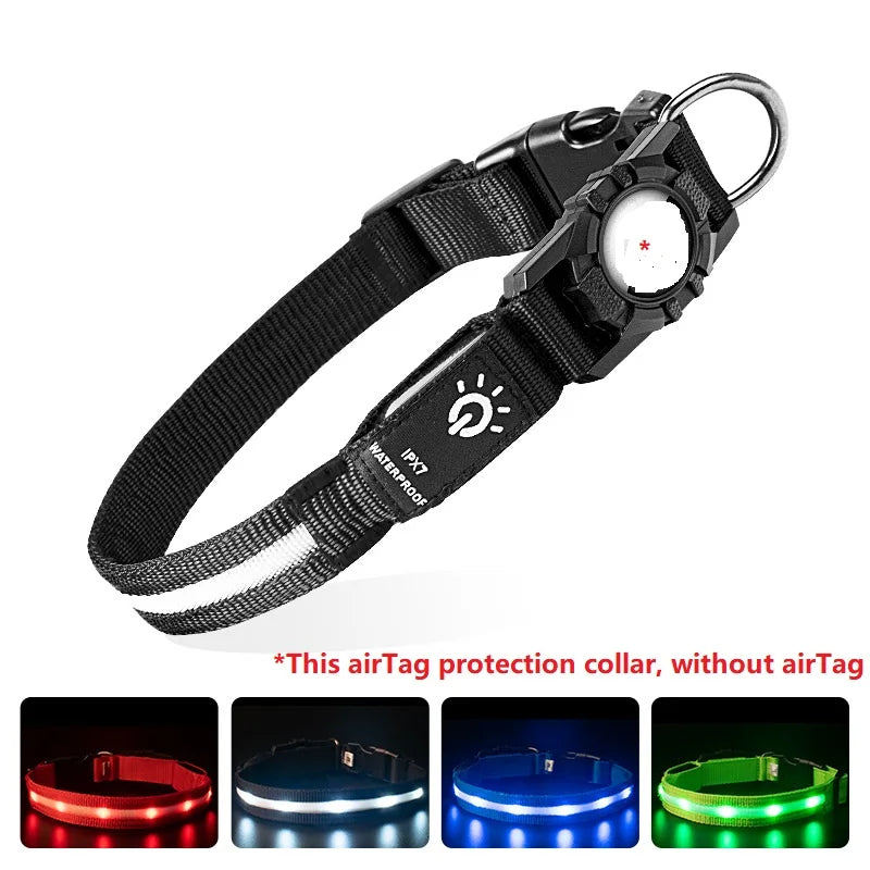 Waterproof, USB Chargeable Collar For Apple Airtag