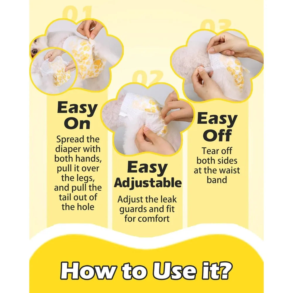 Disposable Full Wrap Diapers for your girl.