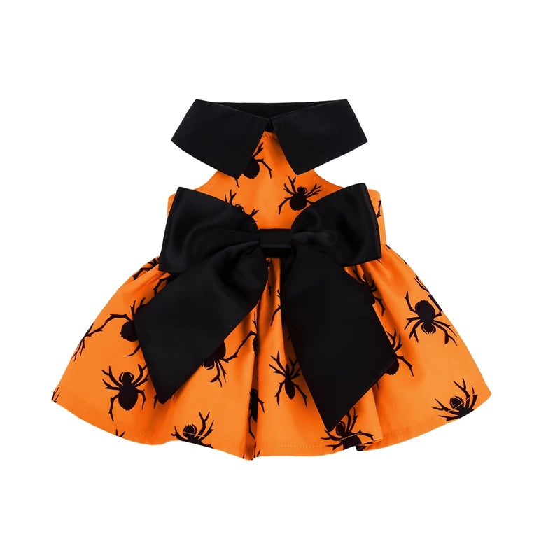 Halloween Spider Print Dress for your pup.