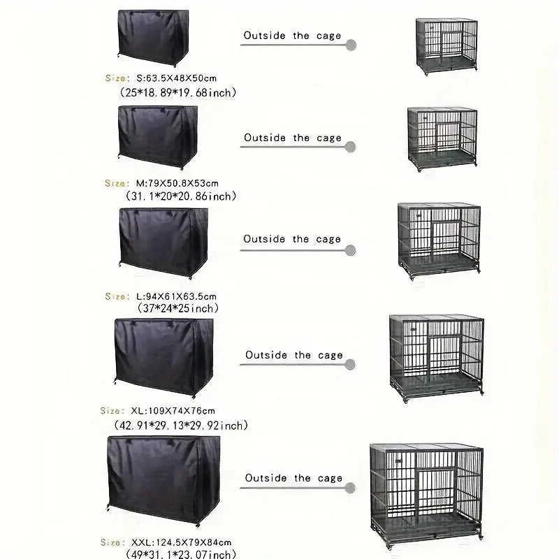 Durable Waterproof & Dustproof Dog Crate Cover