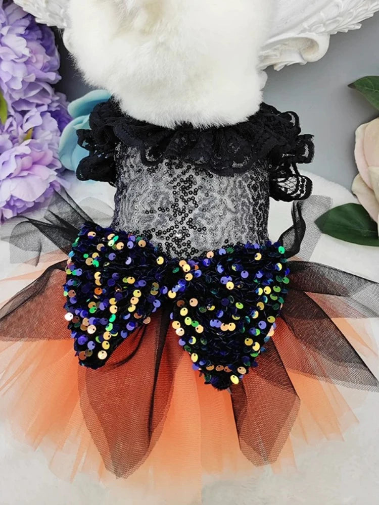 Cute Witch Style Halloween Dog Costume