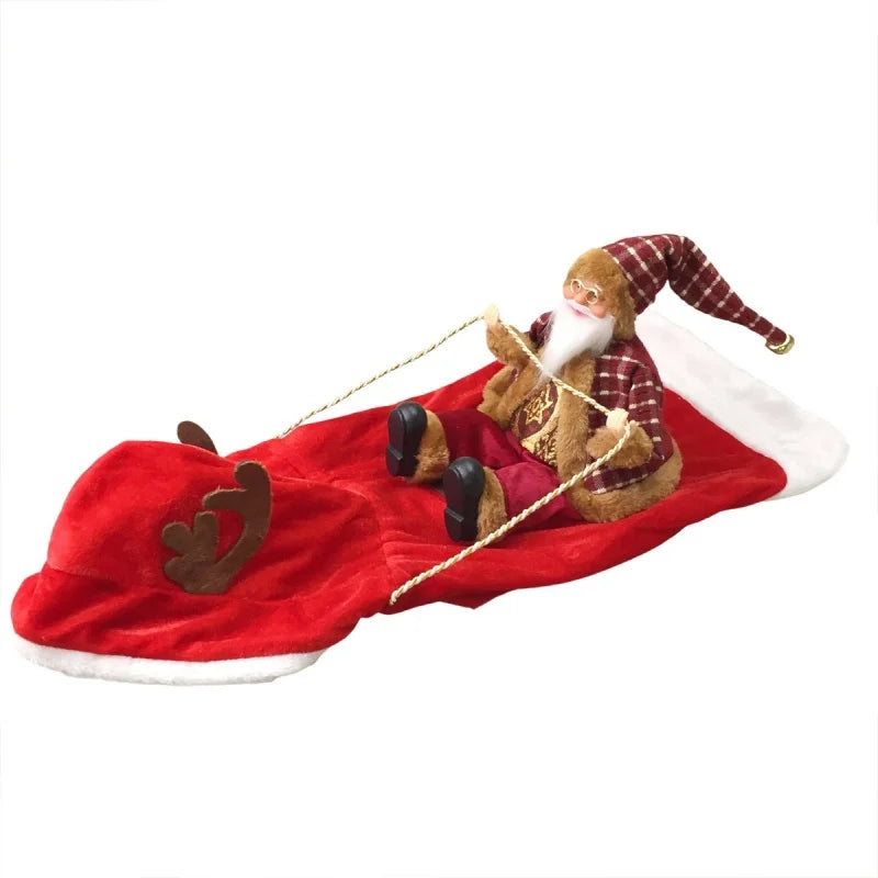 Christmas Santa Claus Riding Costume for your pup or cat.