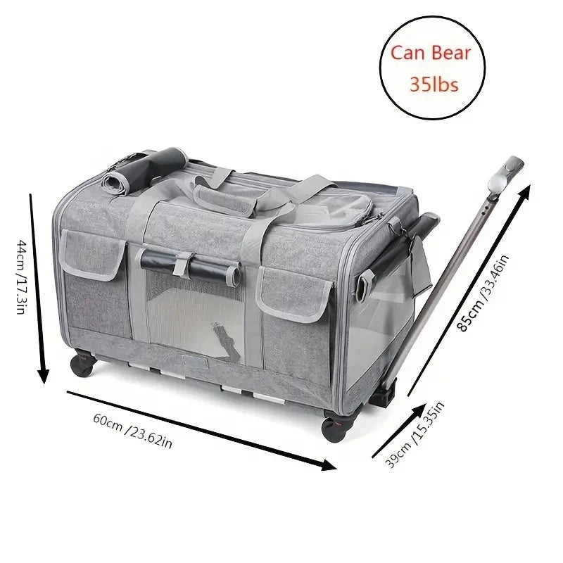 Large Portable Pet Trolley Carrier.