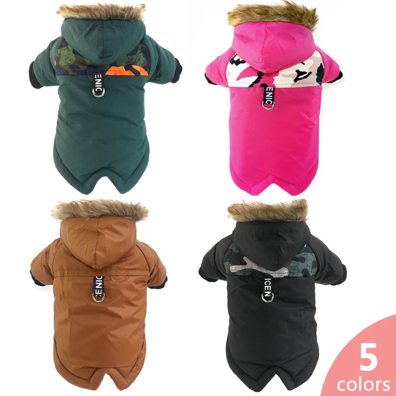 Waterproof winter jacket for your pup.
