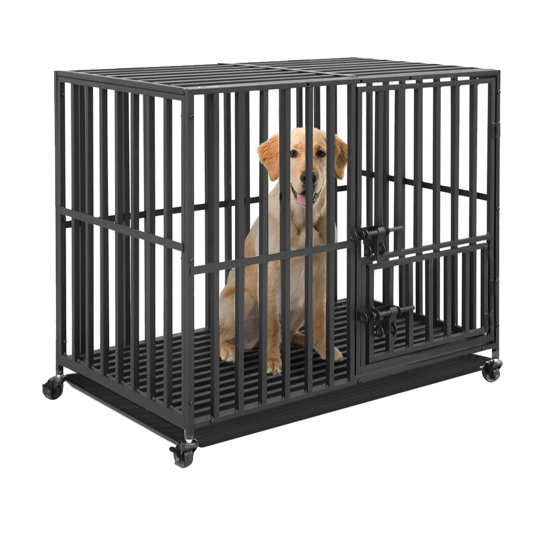 Heavy Duty Dog Crate with 3 Doors