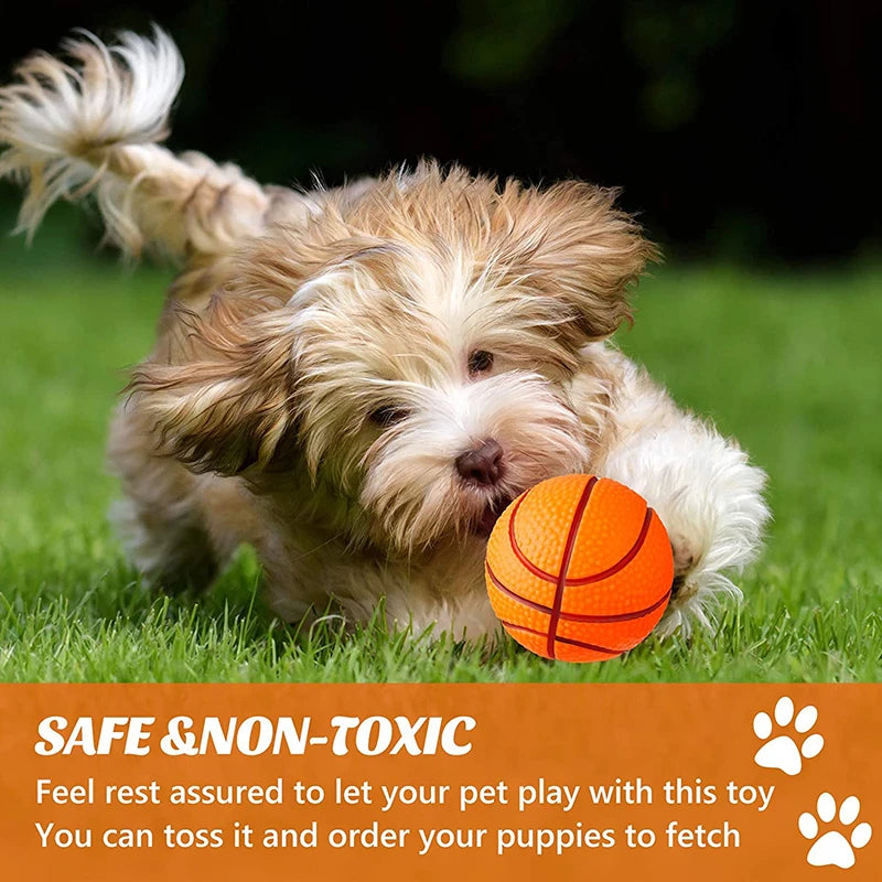 Safe EVA Pet Ball Durable Bouncy Fetch Basketball