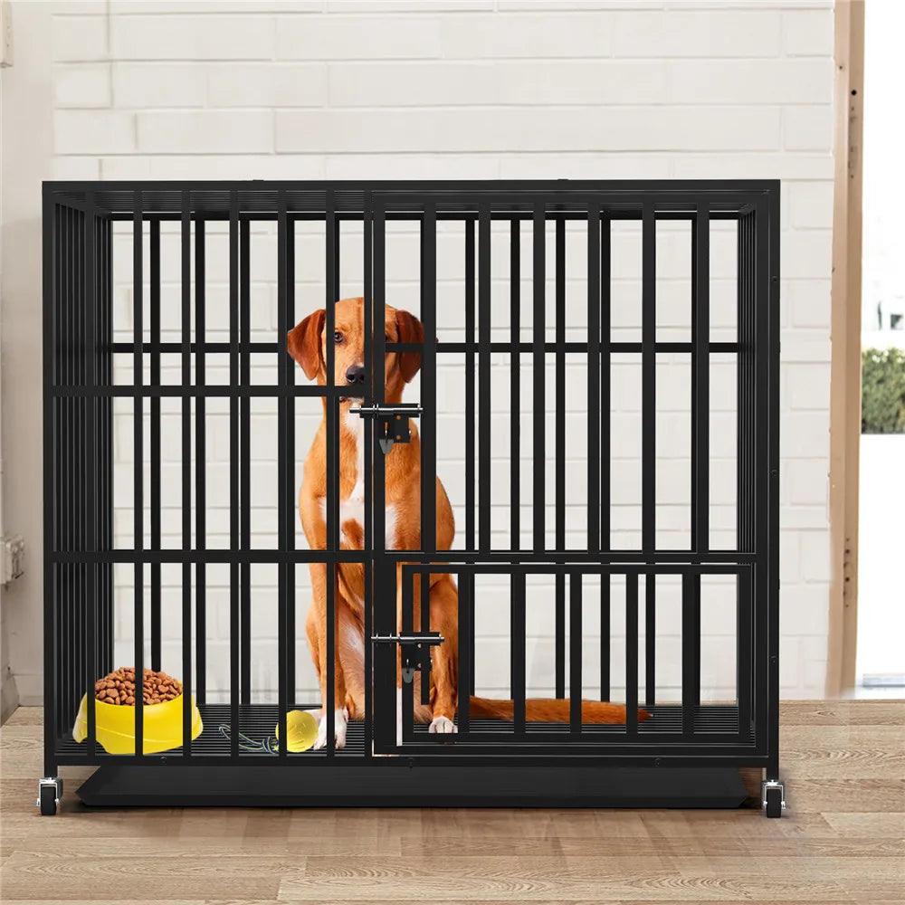 Heavy Duty Dog Crate with 3 Doors