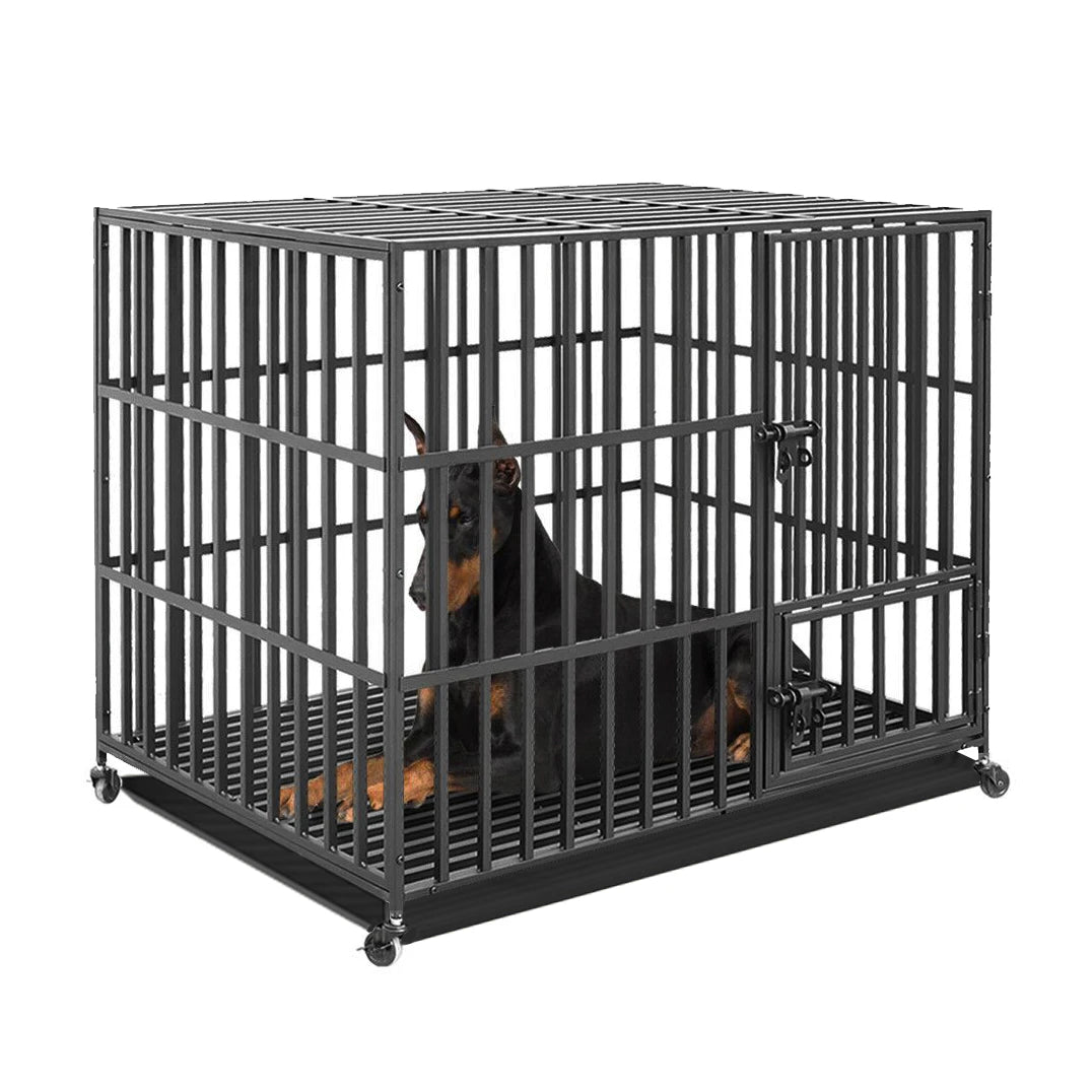 Heavy Duty Dog Crate with 3 Doors