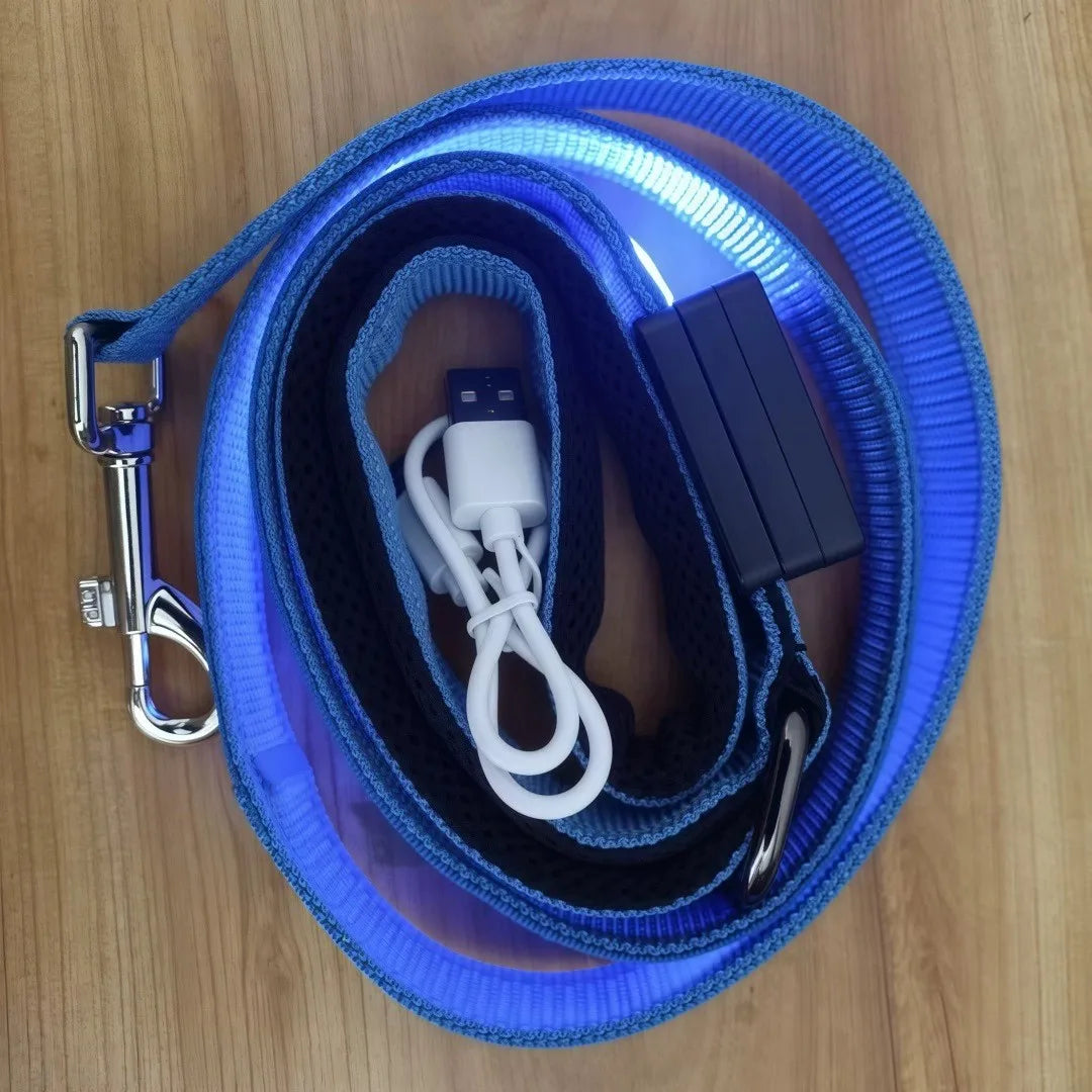 USB Rechargeable LED Light Up Leash for your pups safety.