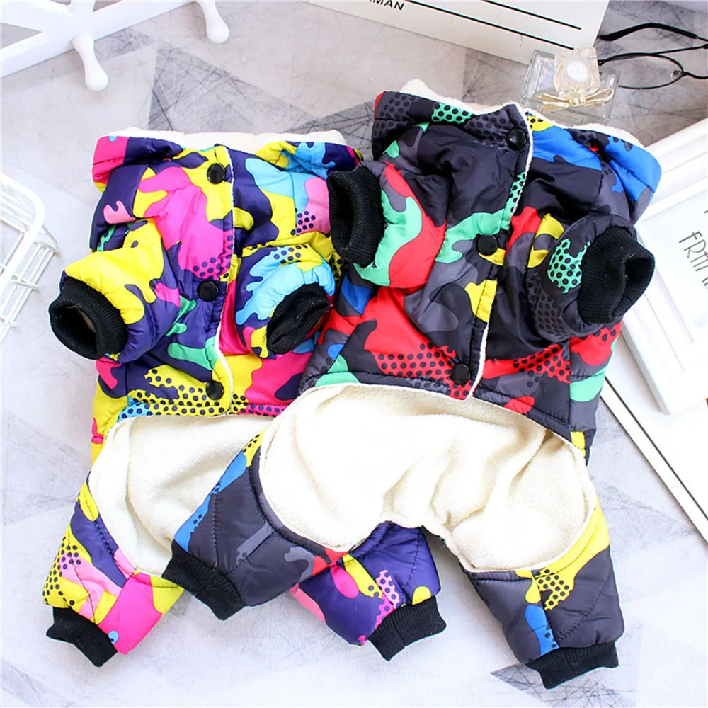 Winter Jumpsuit With a Hood for your pup.