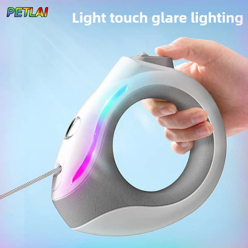 Retractable Circular Light-Up Automatic for your pup.
