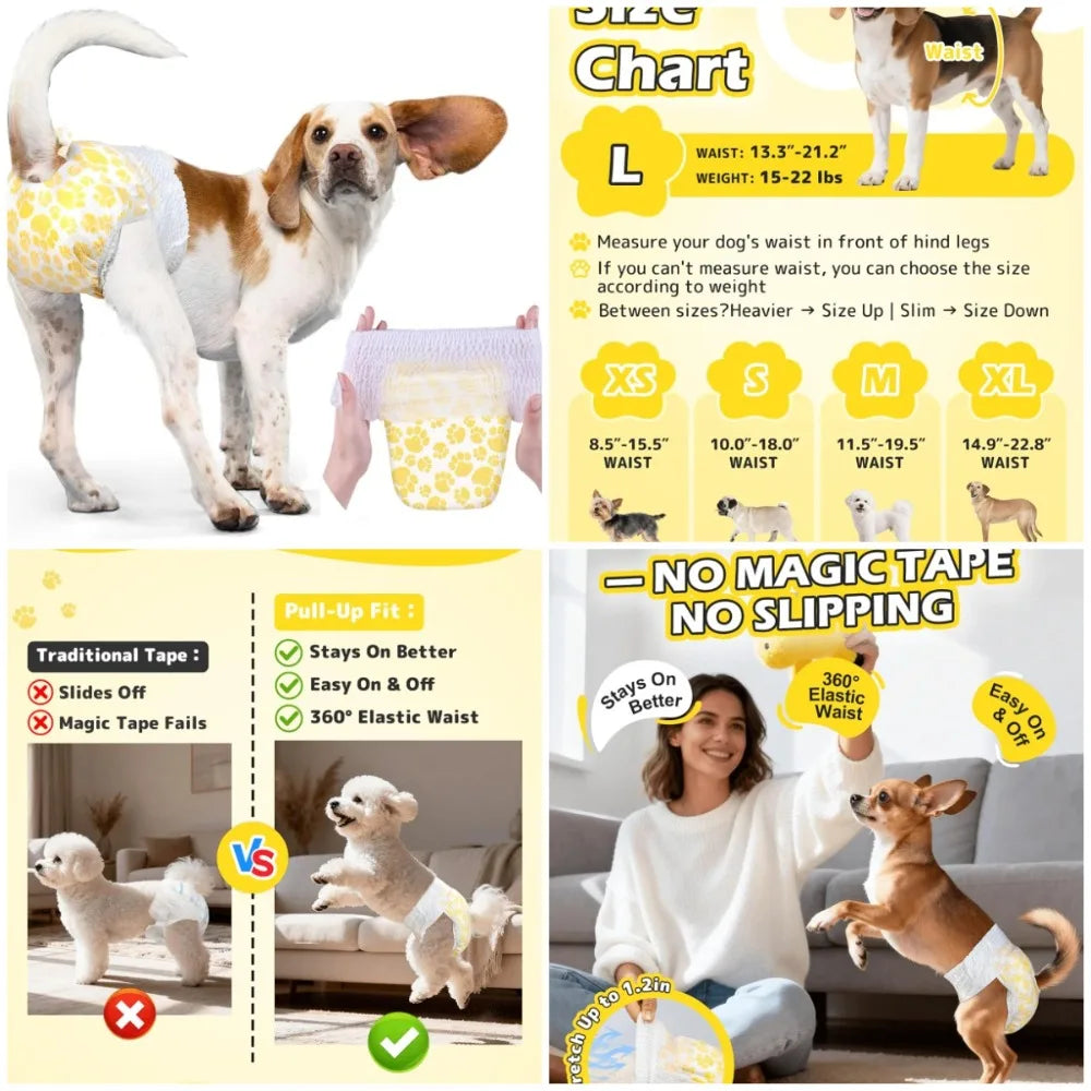 Disposable Full Wrap Diapers for your girl.