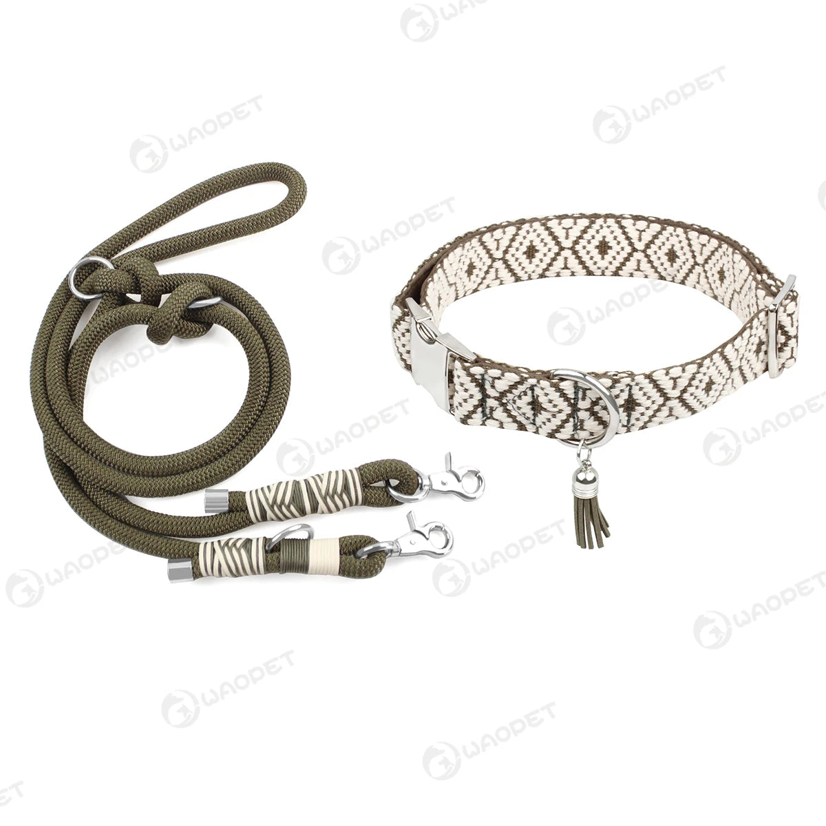 Durable Nylon Rope Braided Adjustable Leash
