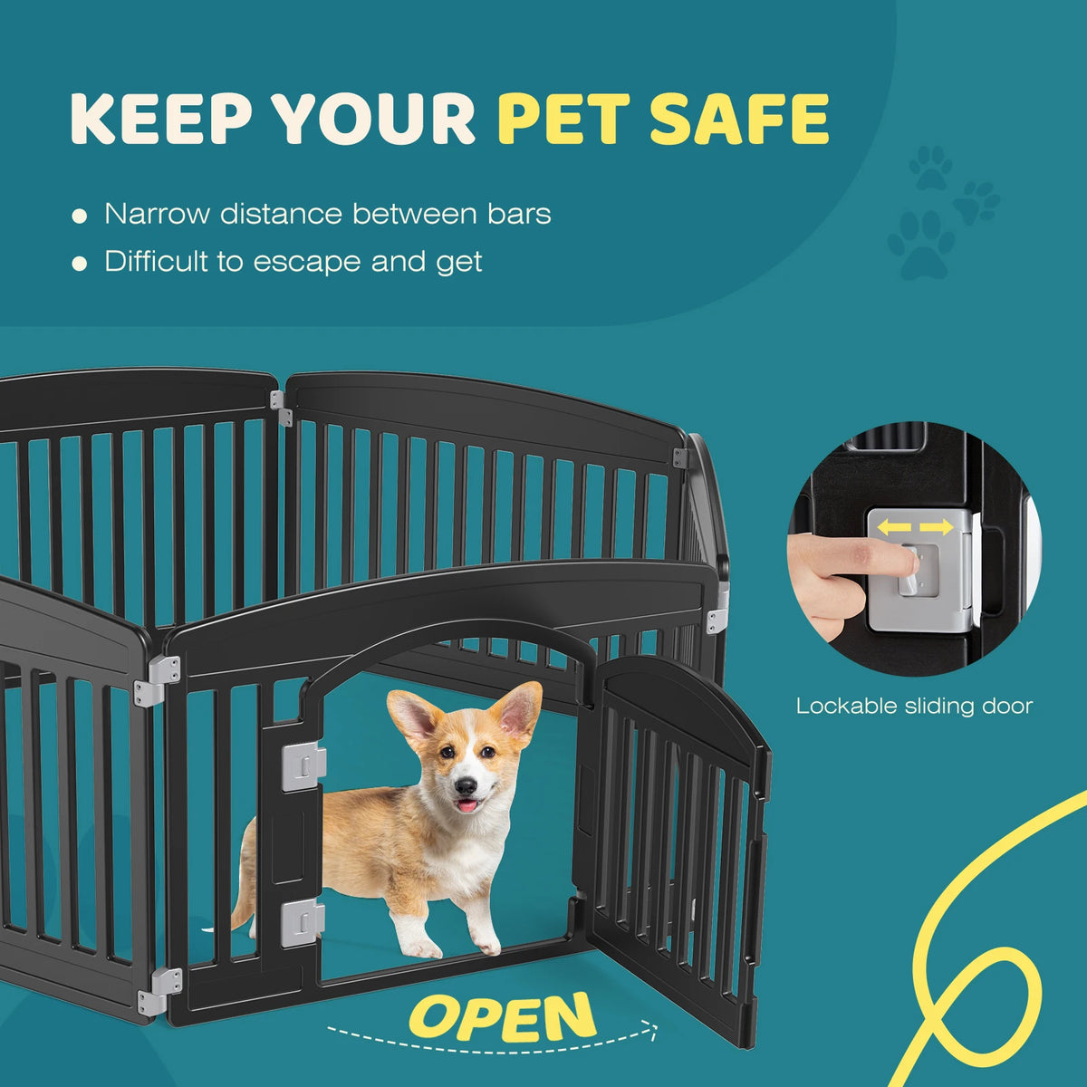 Dog Playpen Expandable & Durable