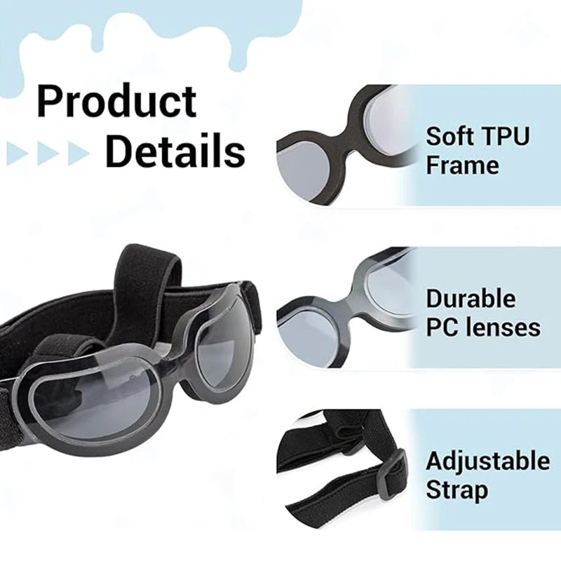 Helmet and Sunglasses Sets for Small pups.  Bring your pup on the open road.