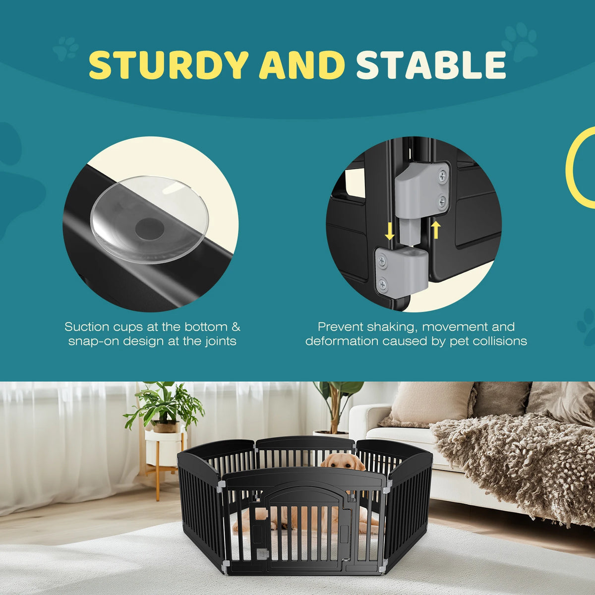Dog Playpen Expandable & Durable