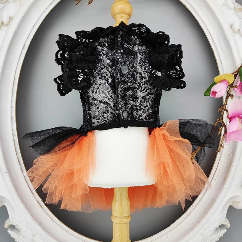 Cute Witch Style Halloween Dog Costume
