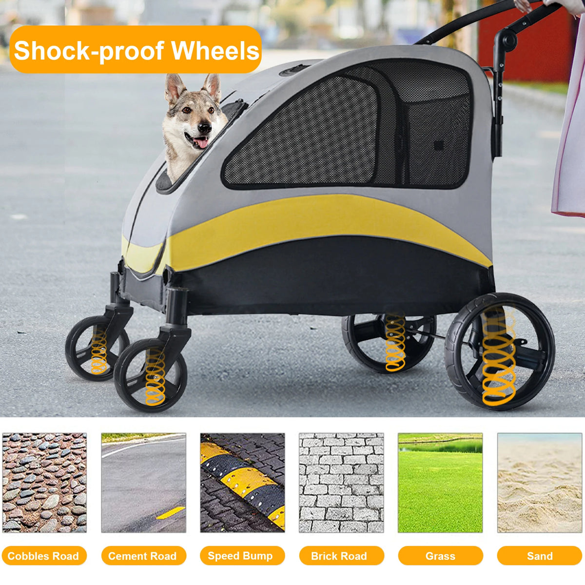 4 Wheeled Dog/Cat Stroller