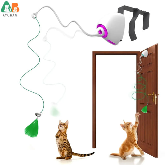 Automatic Electric Cat Toy Rope Teaser