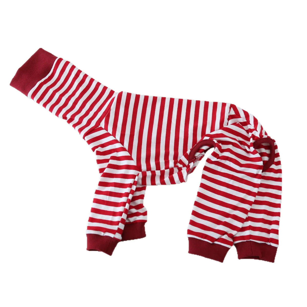 Cozy Striped Dog Pajamas for Italian Greyhounds & Whippets