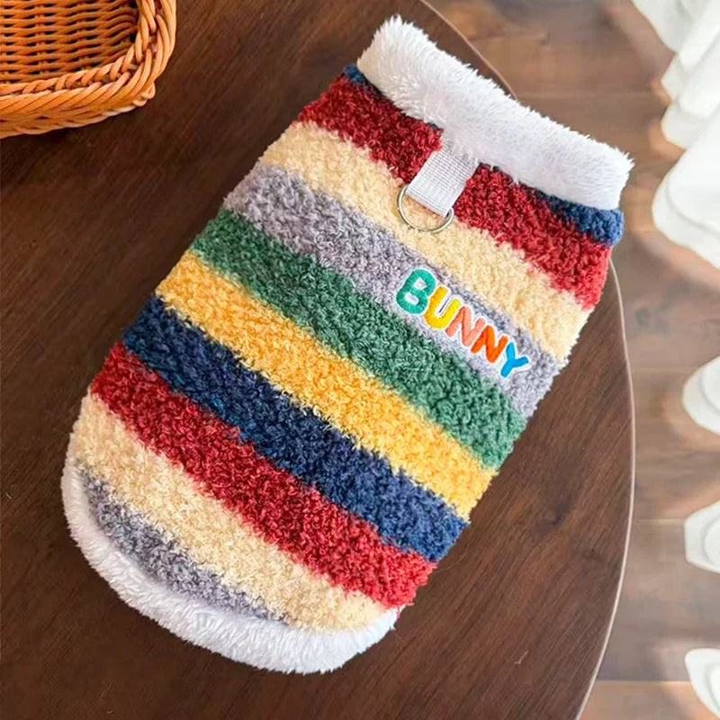 Soft Striped Hoodie for your pup.