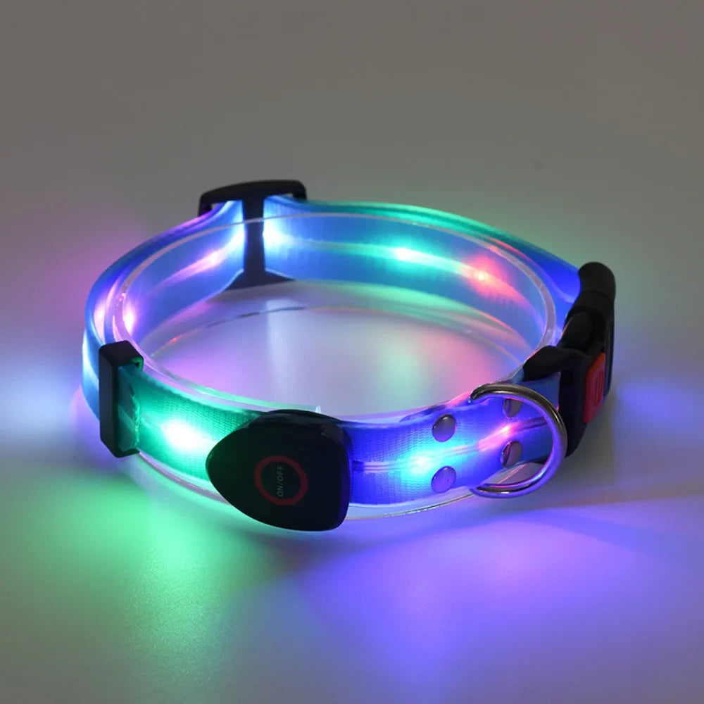 Rechargeable, Adjustable & Waterproof LED Leash for your pup.