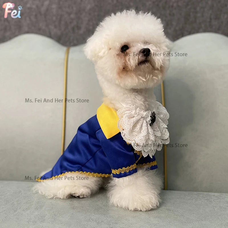 Halloween Beauty and Beast Themed Dog Couple Costume |