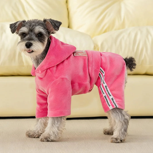 Soft Velvet Jumpsuit for your sporty pup.