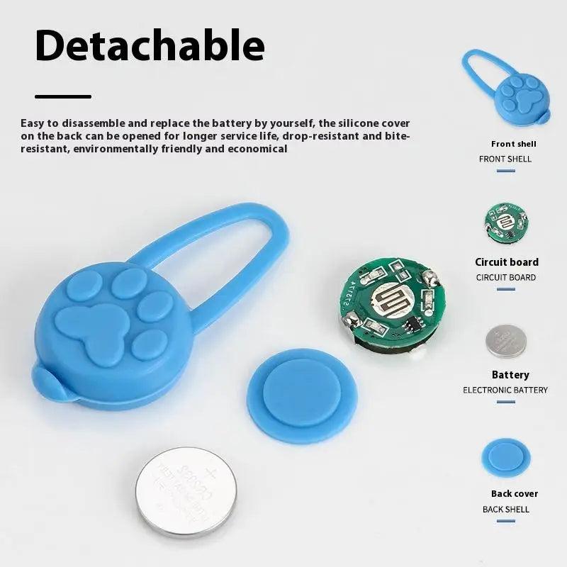 5 Count Silicone LED Glow Pendant for your pup or cat.