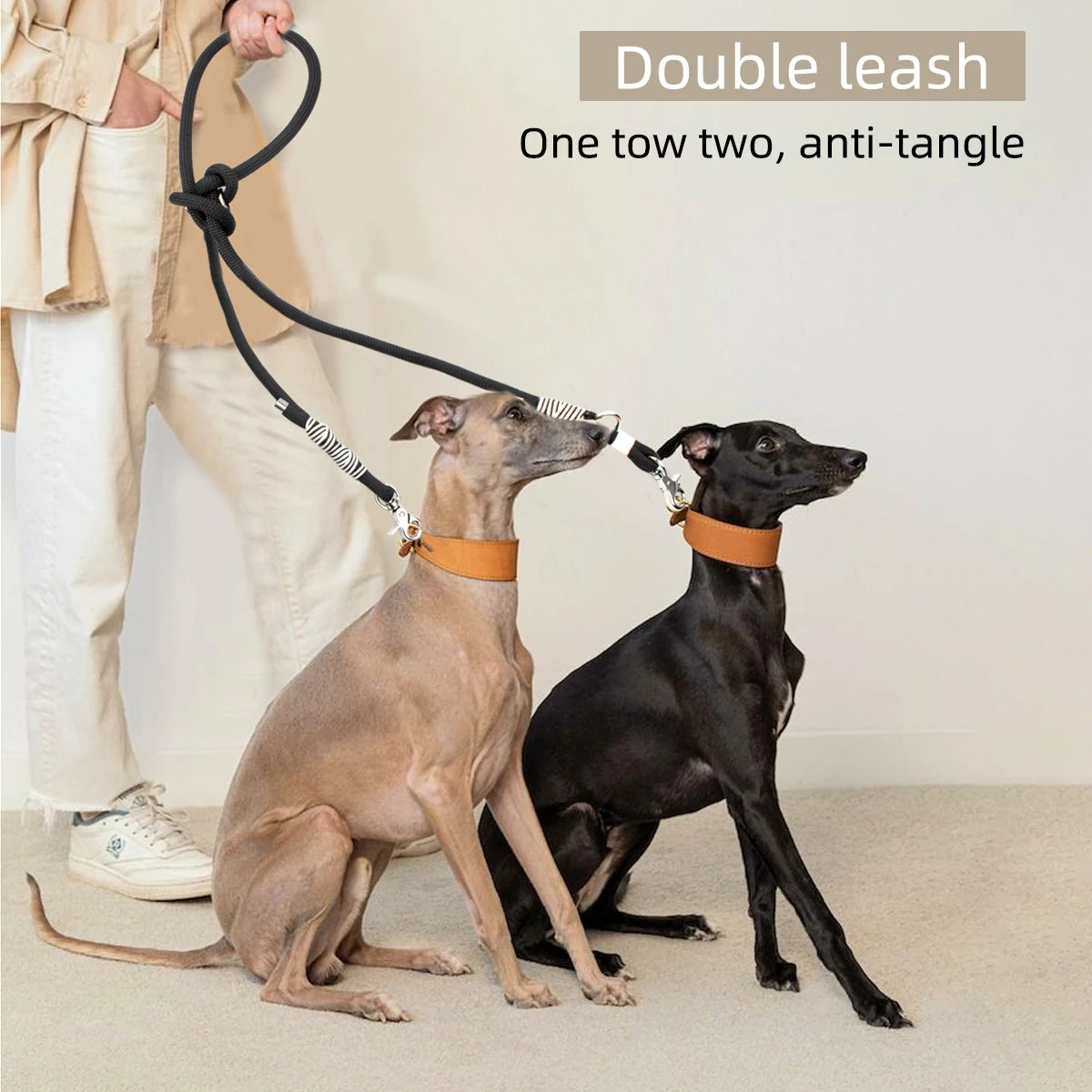 Durable Nylon Rope Braided Adjustable Leash