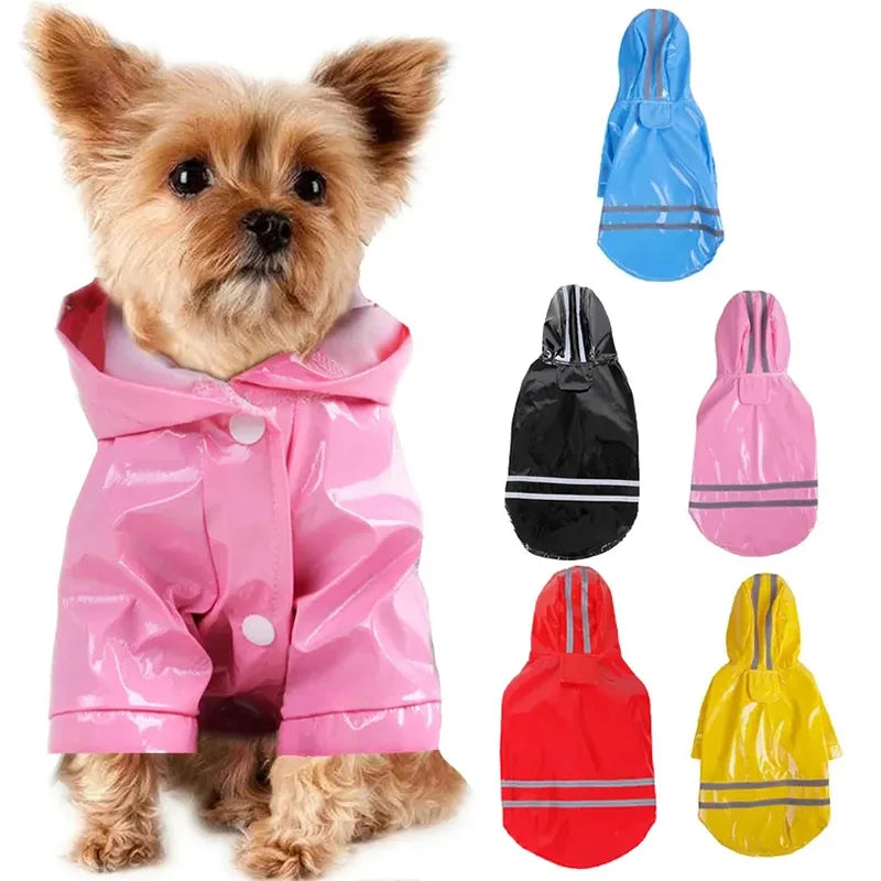 Reflective Raincoat With Hood for your pup.