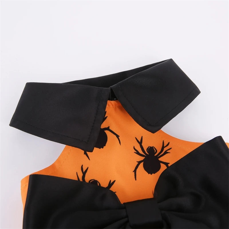 Halloween Spider Print Dress for your pup.