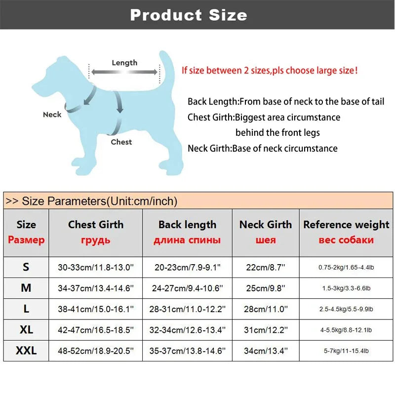 Windproof Winter Snow Coat for Small Dogs
