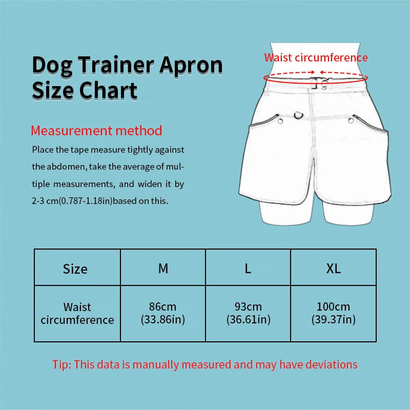Dog Trainer Apron with Multi Pockets