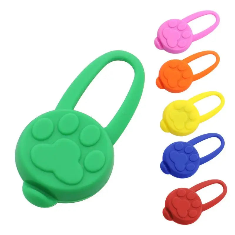 5 Count Silicone LED Glow Pendant for your pup or cat.