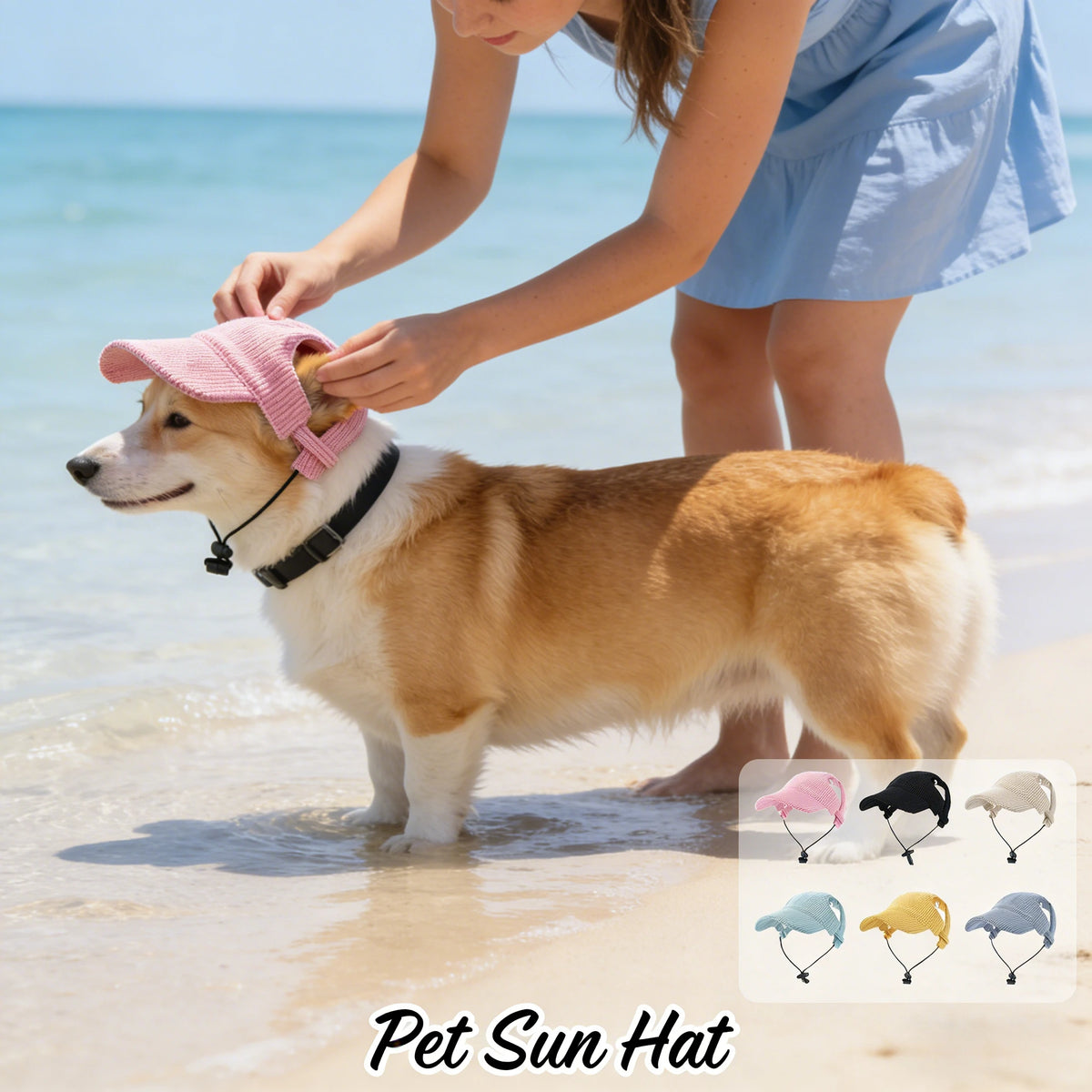 Corduroy Sun Hat for your pup.