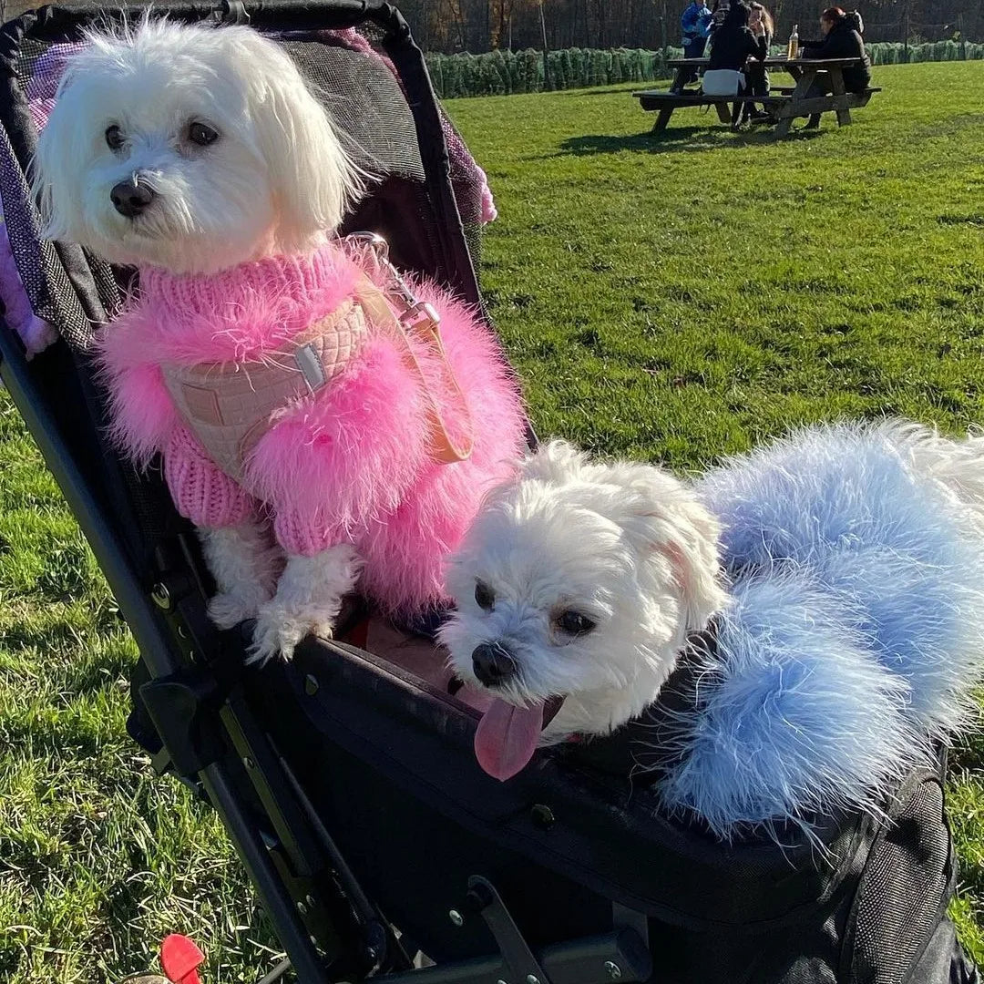 Fancy Faux Fur Sweater for your fancy pup!