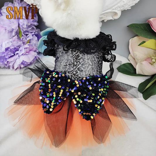 Cute Witch Style Halloween Dog Costume