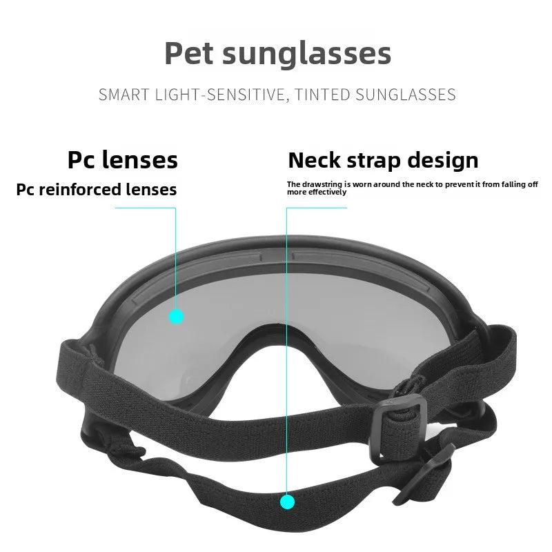 Wind‑Dust Resistant Goggles for your stylish pup.