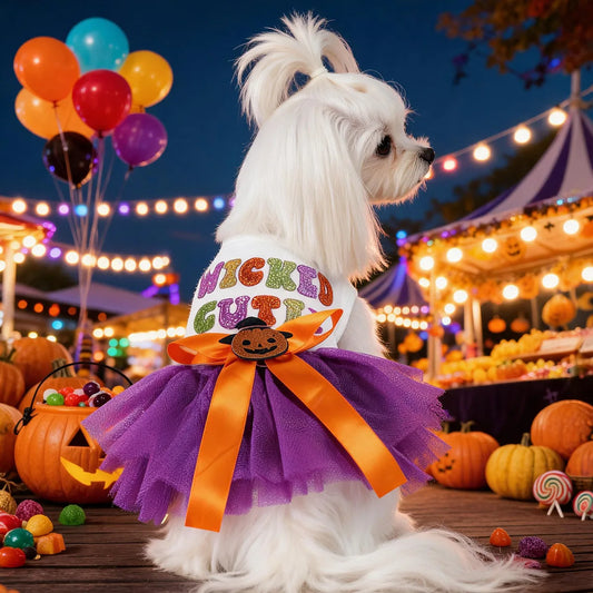 Halloween Pet Tutu Dress  “Wicked Cutie”