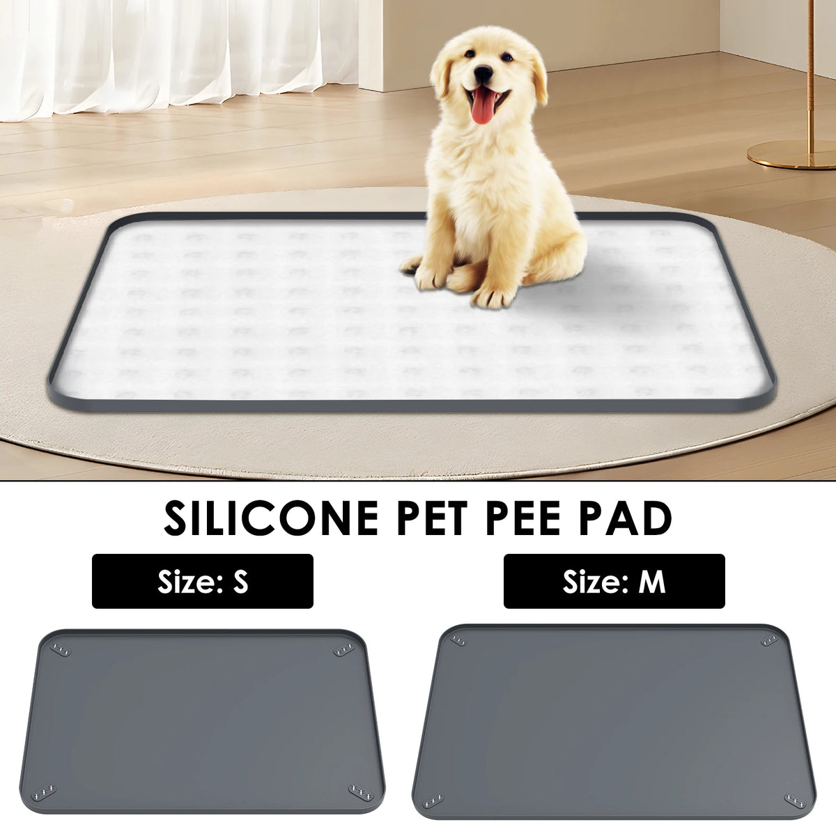 Dog Silicone Pee Pad Holder Foldable  & Leak Proof