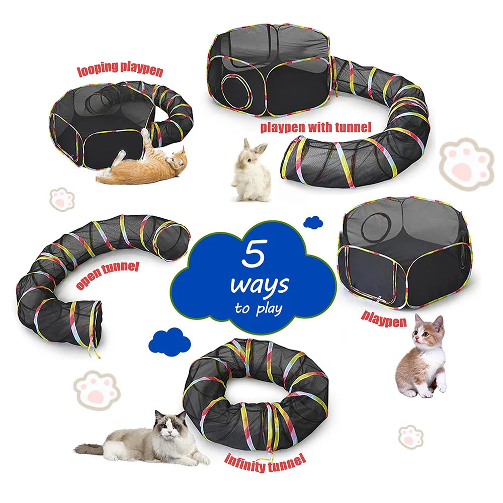 Cat Tunnel with Storage Bag