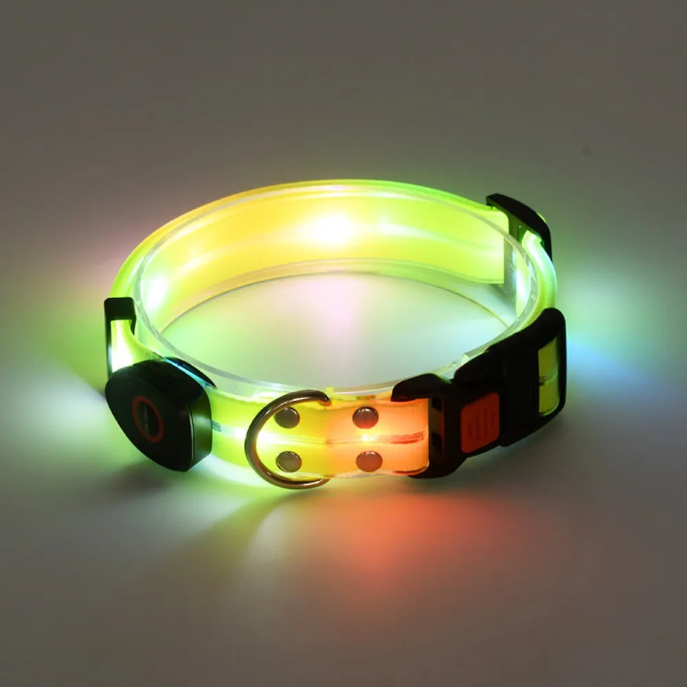 Rechargeable, Adjustable & Waterproof LED Leash for your pup.