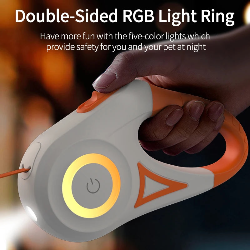 LED Retractable Leash for walking at night with your pup.