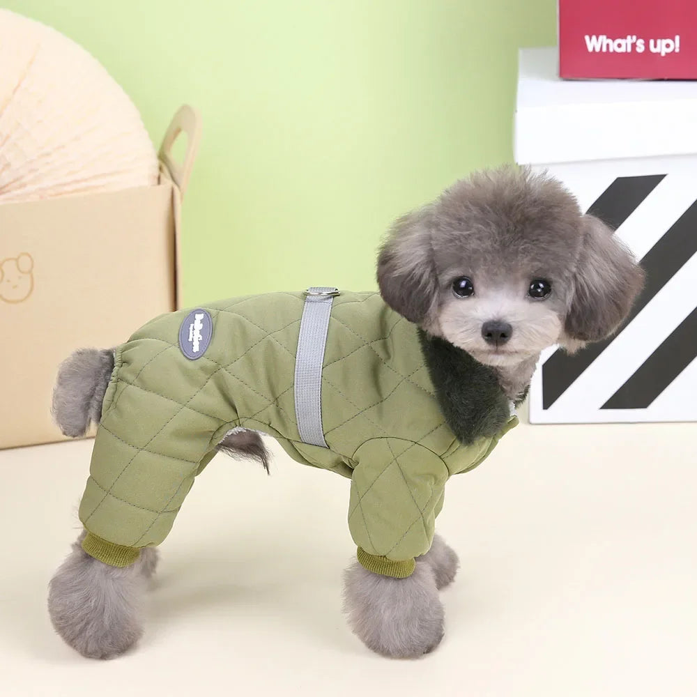 Furry Collared Coat for your pup