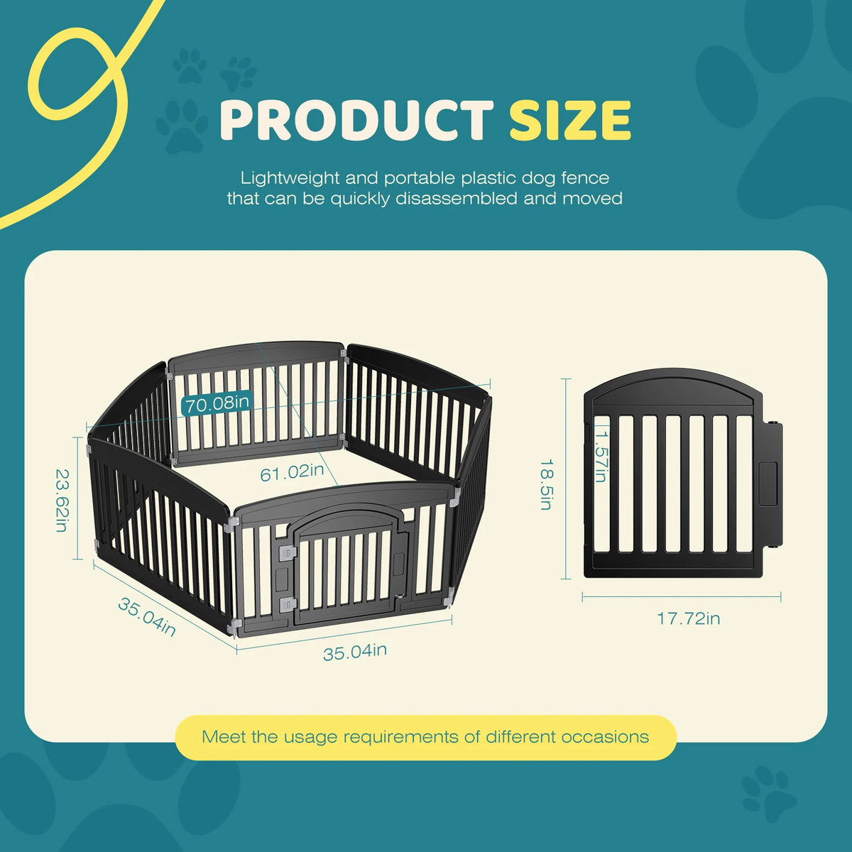Dog Playpen Expandable & Durable