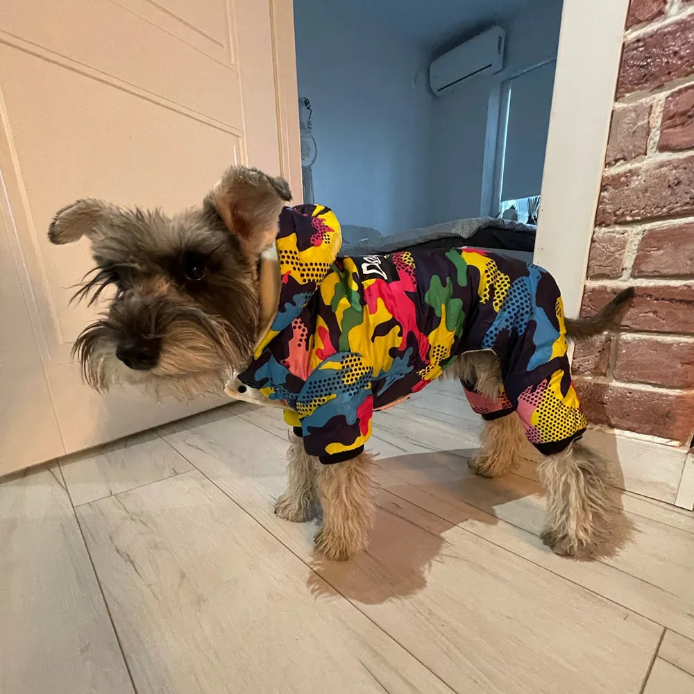 Winter Jumpsuit With a Hood for your pup.