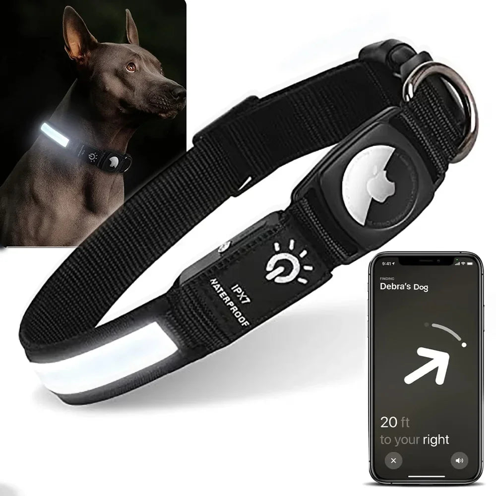 Waterproof, USB Chargeable Collar For Apple Airtag